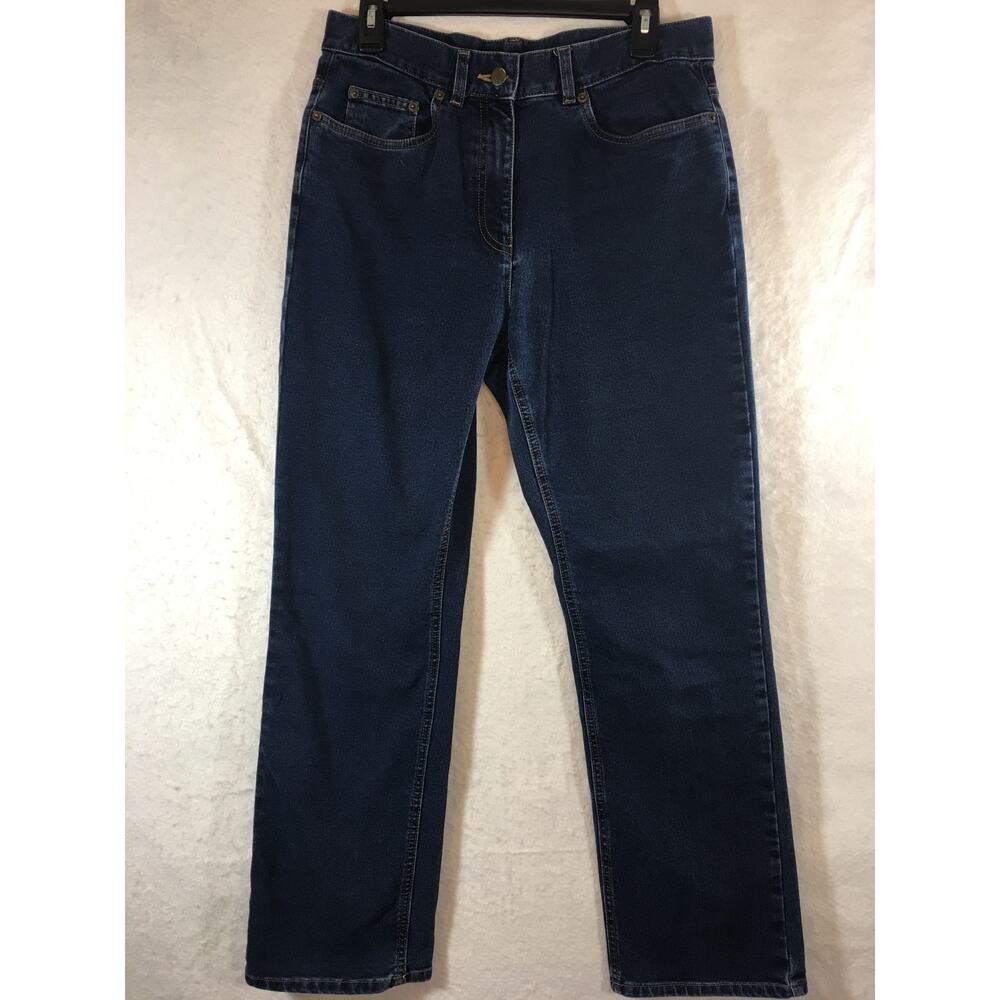 Casual‎ Corner Stretch Straight Leg Blue Jeans Women's Size 8